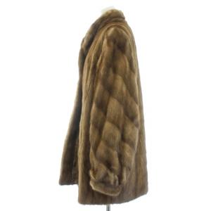 SAGA MINK 銀サガ ファーコート 毛皮 ミンク アウター 16 茶 ブラウン