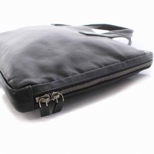LANVIN ビジネスバッグ ブリーフケース レザー 黒 ブラック