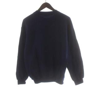 YVES SAINT LAURENT pour homme トレーナー スウェット 長袖 ロゴ コットン S ネイビー