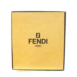 FENDI ショートブーツ スエード ズッカ柄 36 23cm 黒 ブラック