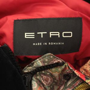 ETRO ダウンコート ペイズリー柄 44 マルチカラー