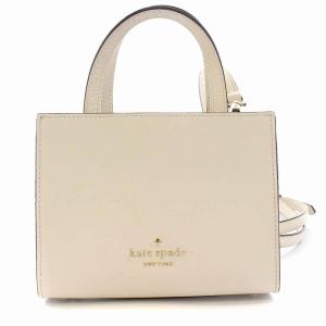 kate spade new york ミニ ハンドバッグ ショルダーバッグ 2WAY レザー ビジュー 白 アイボリー