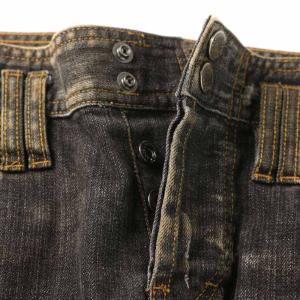 D&G デニムパンツ ジーンズ ロング USED加工 32 M 黒 ブラック