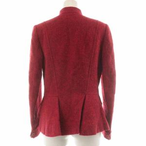 Christian Dior Boutique セットアップ 上下 ジャケット タイトスカート ロング ミモレ ウール 赤 レッド