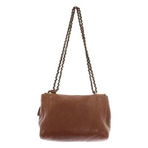 Mulberry ショルダーバッグ 2WAY レザー チェーン 茶