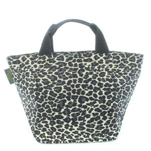 Hervé Chapelier ナイロン舟型トートM ハンドバッグ グレー ブラック 1027F