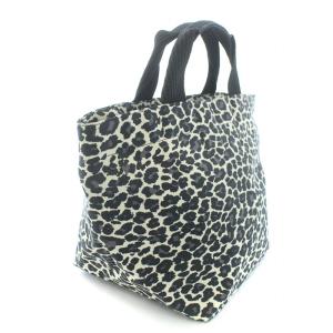 Hervé Chapelier ナイロン舟型トートM ハンドバッグ グレー ブラック 1027F