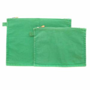 ボラボラ マルチポーチ 2点セット キャンバス 緑 グリーン