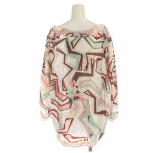 Emilio Pucci ブラウス シルク 総柄 長袖 I42 M マルチカラー