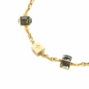 LOUIS VUITTON M61167 コリエ ギャンブル ネックレス ストーン チェーン ゴールドカラー