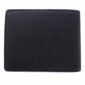 BLACK LABEL CRESTBRIDGE 財布 二つ折り ミニ レザー 黒 ブラック 51295-613-09