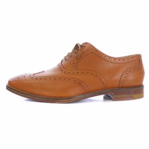 COLE HAAN GRAND OS ビジネスシューズ ウイングチップ チーニー レザー 8.5 26.5cm 茶 ブラウン