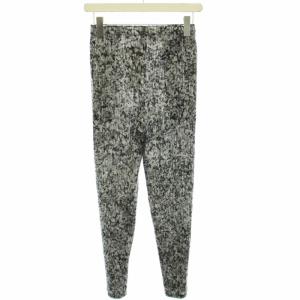 PLEATS PLEASE ISSEY MIYAKE イージーパンツ プリーツ 総柄 ストレッチ 2 グレー