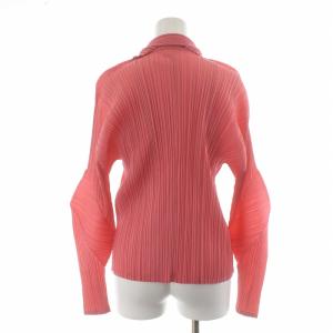 PLEATS PLEASE ISSEY MIYAKE イッセイミヤケ ブラウス プリーツ加工 変形 長袖 3 ピンク