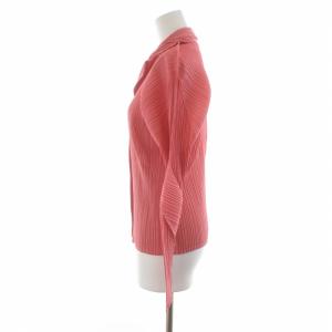 PLEATS PLEASE ISSEY MIYAKE イッセイミヤケ ブラウス プリーツ加工 変形 長袖 3 ピンク