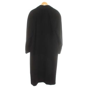 GIORGIO ARMANI カシミア ロング チェスターコート 46 M 黒 ブラック