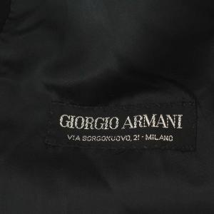 GIORGIO ARMANI カシミア ロング チェスターコート 46 M 黒 ブラック