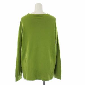 HERMES Tシャツ ロンT カットソー 長袖 刺繍 1 S 緑 グリーン