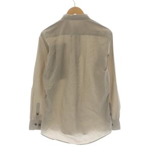 BOTTEGA VENETA ワイシャツ 長袖 シェルボタン コットン 46 S ベージュ EC