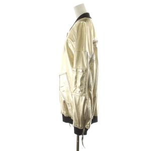 DSQUARED2 Maxi Bomber レザージャケット 36 ゴールド色
