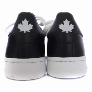 DSQUARED2 Boxer スニーカー シューズ ロゴ レザー 37 24.8cm 黒 ブラック