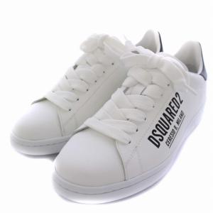 Boxer スニーカー シューズ ロゴ レザー 37 24.8cm 白 ホワイト