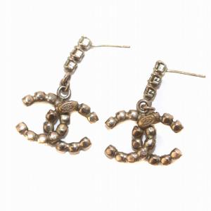 CHANEL ピアス 両耳用 ストーン ココマーク 00A シルバー色
