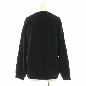 ARTS&SCIENCE カットソー 長袖 クルーネック ウール 裏起毛 無地 2 M 黒 ブラック