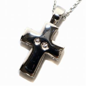 SWAROVSKI ペンダント ネックレス クロス 十字架 チェーン ラインストーン シルバー色