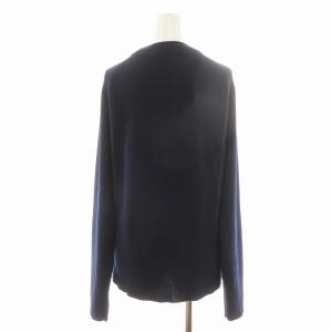 Chloe ニット セーター ラメ フラワーモチーフ 長袖 M 紺 ネイビー