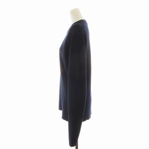 Chloe ニット セーター ラメ フラワーモチーフ 長袖 M 紺 ネイビー