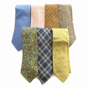 Salvatore Ferragamo Burberrys FENDI ネクタイ レギュラータイ まとめ売り 7点セット 総柄