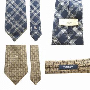 BURBERRY LONDON Salvatore Ferragamo Burberrys FENDI ネクタイ レギュラータイ まとめ売り 7点セット 総柄