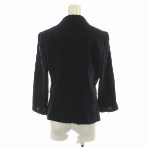 BURBERRY LONDON テーラードジャケット 紺ブレ シングル 背抜き 七分袖 裏地ノバチェック 40 L 紺 ネイビー