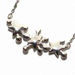 SWAROVSKI ペンダント ネックレス チェーン ラインストーン 星 スター シルバー色