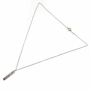 TIFFANY&Co. ノーツ ネックレス ペンダント ダイヤモンド ロゴ 925 シルバー