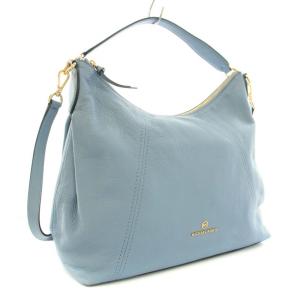 MICHAEL KORS ハンドバッグ ショルダーバッグ 2way レザー 水色 ライトブルー ゴールド