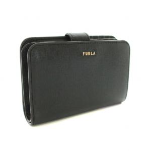 FURLA バビロン BABYLON 財布 二つ折り 小銭入れ レザー 保存箱付き 黒 ブラック