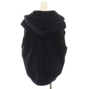 CINOH PAPER URAKE SLEEVELESS HOODIE ペーパー 裏毛 スリーブレス フーディ プルオーバー