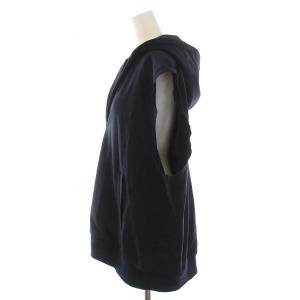 CINOH PAPER URAKE SLEEVELESS HOODIE ペーパー 裏毛 スリーブレス フーディ プルオーバー