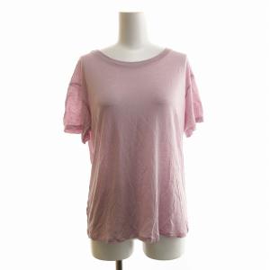 Tシャツ カットソー 半袖 無地 XS 紫 パープル GY30 /EE