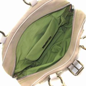 MARC JACOBS ハンドバッグ ボストン キャンバス レザー ベルト ピンク