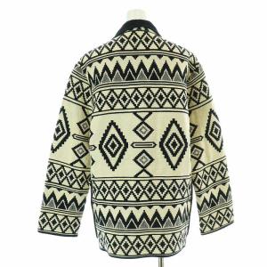 ISABEL MARANT BREEDALIA ジャガードジャケット トッパー ネイティブ柄 コットン 白 ホワイト 黒 ブラック