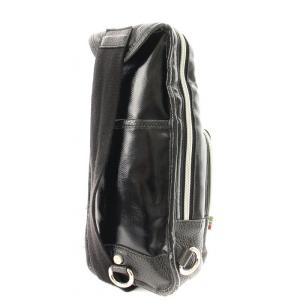 Orobianco ワンショルダーバッグ ボディバッグ レザー 型押し 黒 /MM GY01