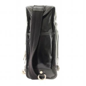 Orobianco ワンショルダーバッグ ボディバッグ レザー 型押し 黒 /MM GY01