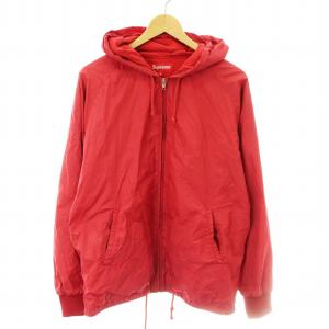 HOODED COACH JACKET S レッド