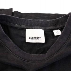 BURBERRY LETCHFORD Tシャツ ロゴ XS ブラック 8026016