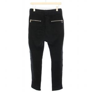 BALMAIN バイカー ドローコード ジョガー スウェットパンツ S 黒 W8H5573J928 /YM GY01