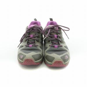 THE NORTH FACE GORE-TEX ゴアテックスシューズ トレッキングシューズ スニーカー US7 24cm グレー パープル