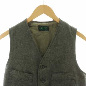 Stevenson Overall Co. ベスト ジレ シングル 34 ブラウン /NQ GY01